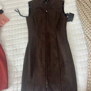Tommy Hilfiger Dark Brown Midi Dress
